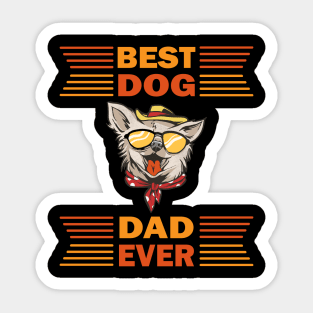 Best Dog Dad Ever Sticker